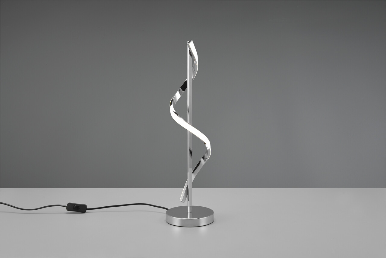 Lampa de masa Isabel, RL, 15x56 cm, 8.5W, 1x SMD, metal, argintiu - imagine 3